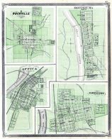 Rockville, Attica, Montequma, Covington, Indiana State Atlas 1876